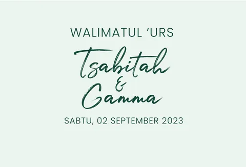 Foto sampul undangan Gamma & Tsabitah