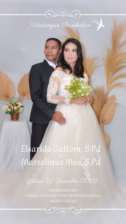 Foto sampul undangan Marsel & Elsa