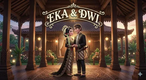 Foto sampul undangan Dwi & Eka