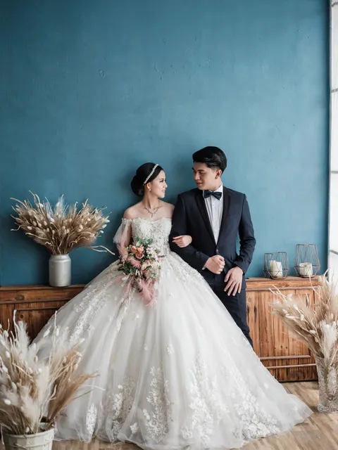 Foto sampul undangan Vika & Calvin