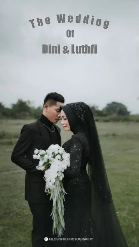 Foto sampul undangan Luthfi & Dini