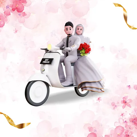 Foto sampul undangan Hanif & Olga