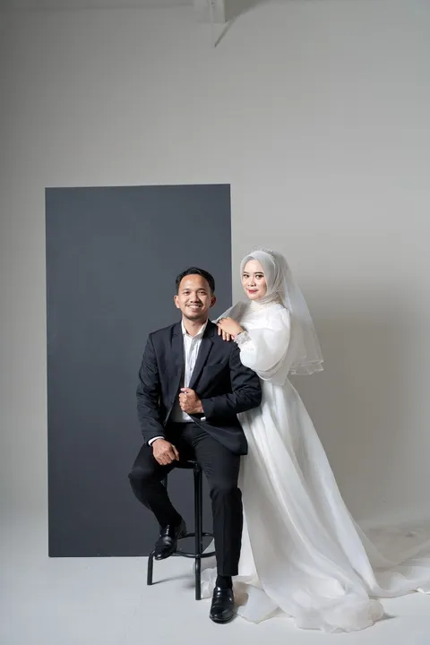 Foto sampul undangan Rizki & Biah