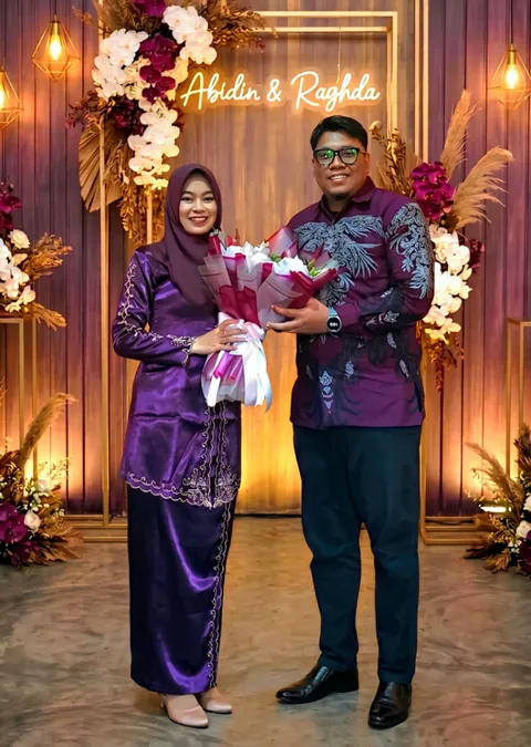 Foto sampul undangan Raghda & Abidin