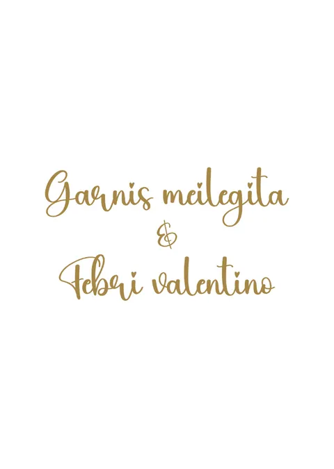 Foto sampul undangan Febri Valentino & Garnis Meilegita
