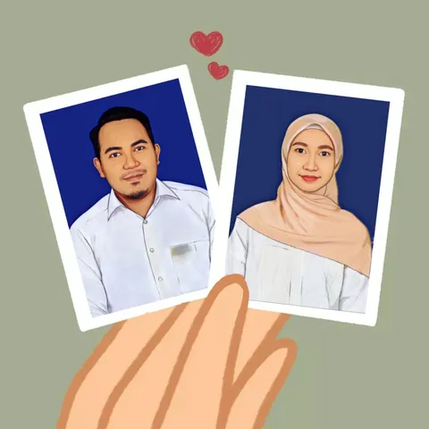 Foto sampul undangan Heru & Tiah