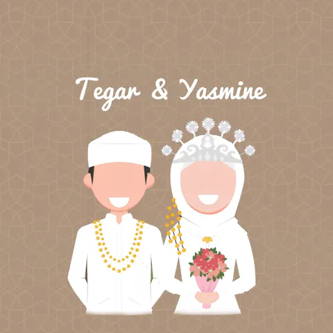 Foto sampul undangan Yasmine & Tegar