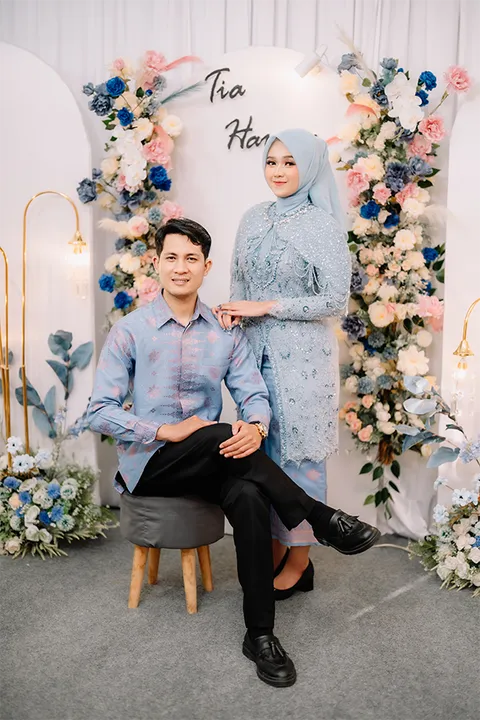 Foto sampul undangan Harsan & Tia
