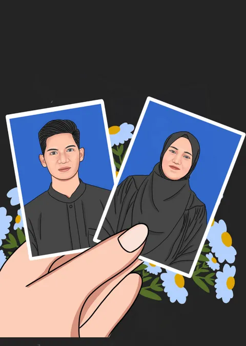 Foto sampul undangan Masriani & Amran
