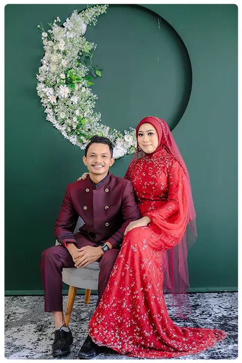 Foto sampul undangan Fandi & Novi