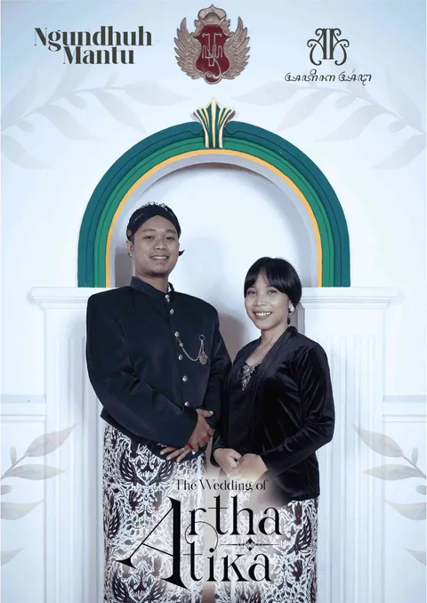 Foto sampul undangan Atika & Artha