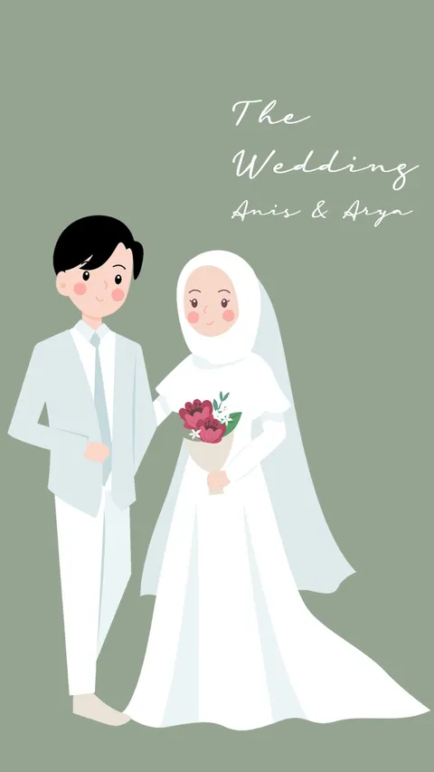 Foto sampul undangan Arya & Anis