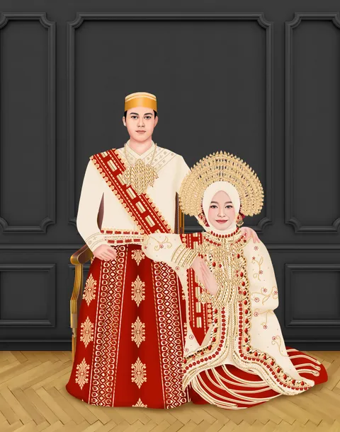 Foto sampul undangan Anand & Bintang