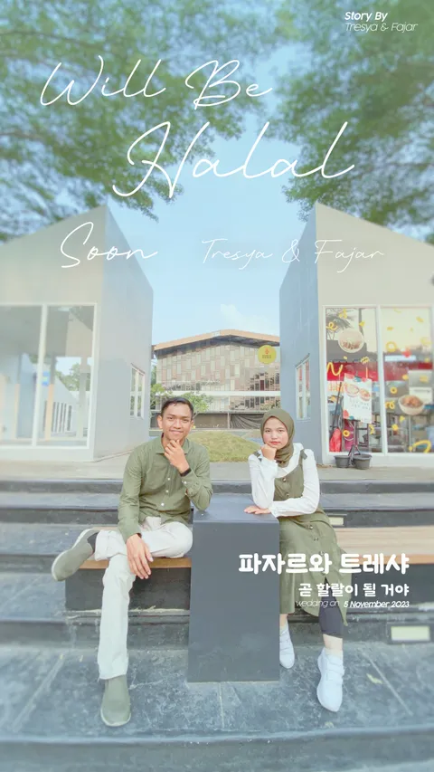 Foto sampul undangan Fajar & Tresya