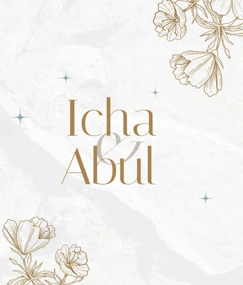 Foto sampul undangan Abul & Icha
