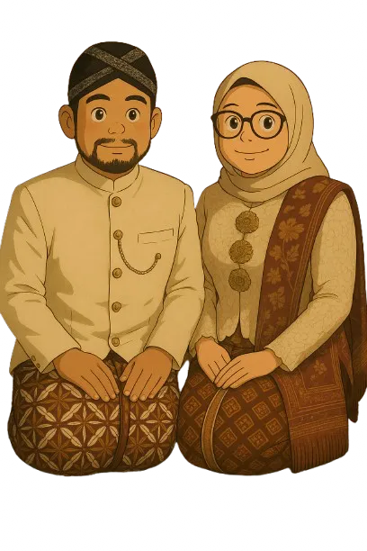 Foto sampul undangan Izza & Ian