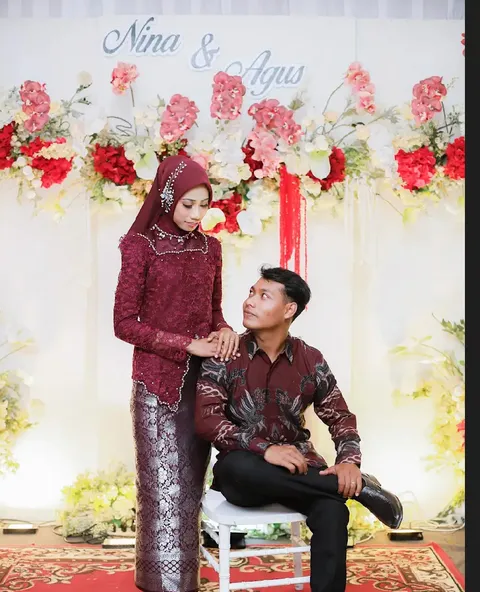 Foto sampul undangan Agus & Nina