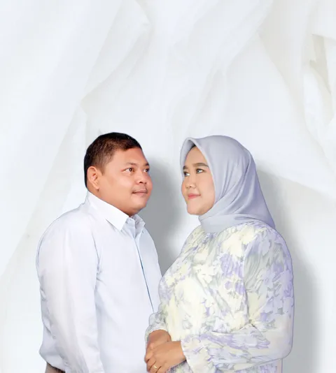 Foto sampul undangan Tiwin & Reza