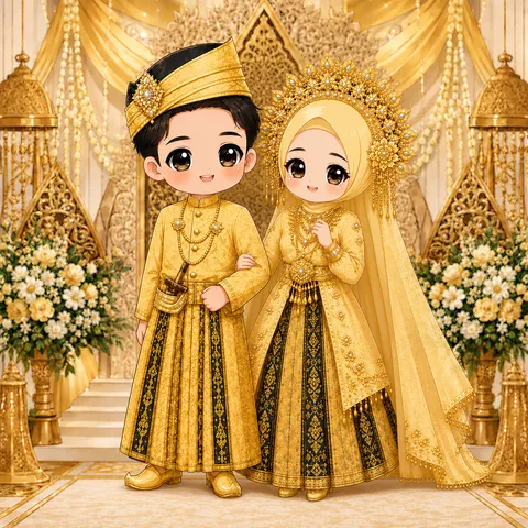 Foto sampul undangan Akada & Evi