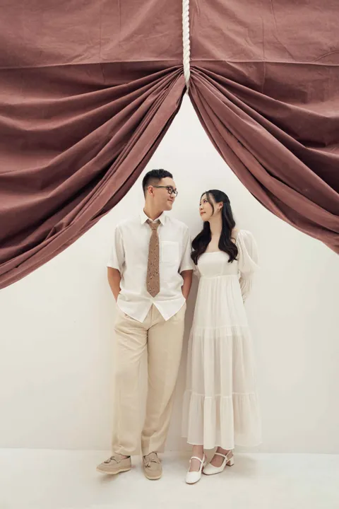 Foto sampul undangan Anne & David