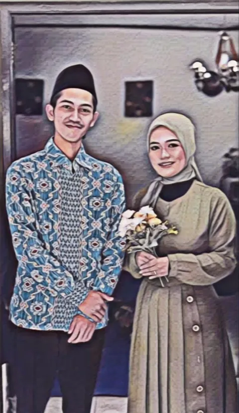 Foto sampul undangan Adhelina & Amin