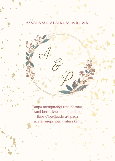 Foto sampul undangan Aldy & Putri