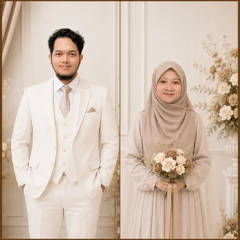 Foto sampul undangan Zulfa & Azhari