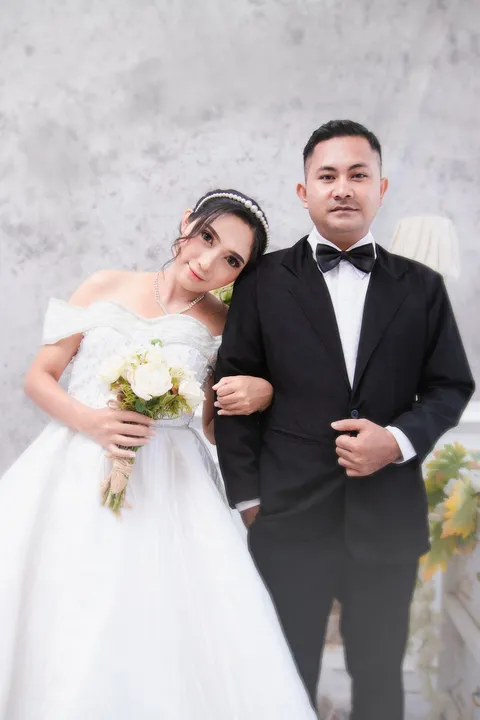 Foto sampul undangan Inang & Andri