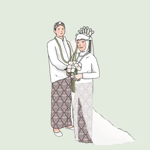 Foto sampul undangan Agung & Novera
