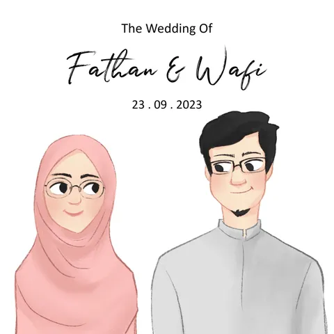 Foto sampul undangan Wafi & Fathan