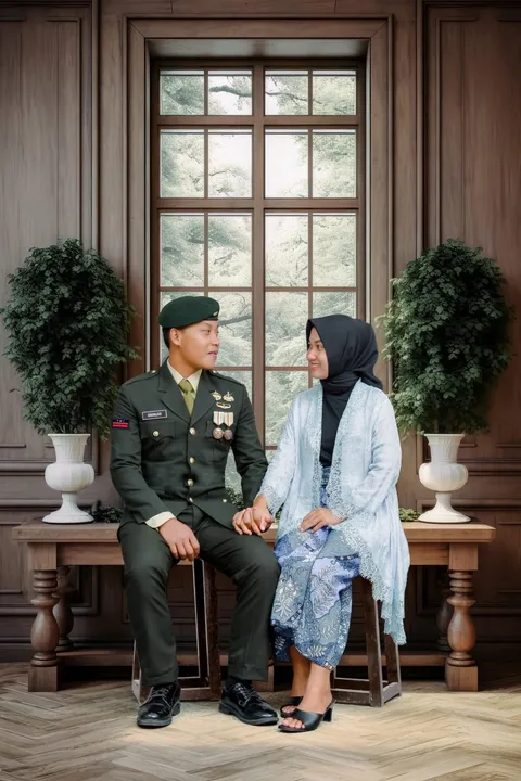 Foto sampul undangan Ginanjar & Marlina