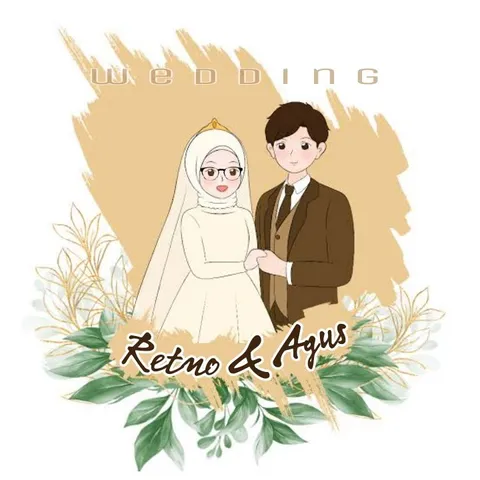 Foto sampul undangan Agus & Retno