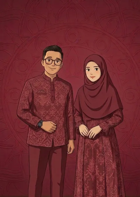 Foto sampul undangan Mochamad Iqbal & Chaflatun Munawaroh