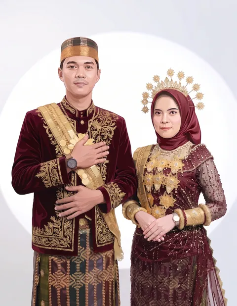 Foto sampul undangan Firman & Indy