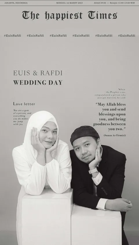 Foto sampul undangan Rafdi & Euis