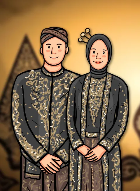Foto sampul undangan Andre & Melati