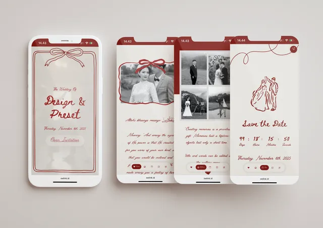 Desain undangan Vintager