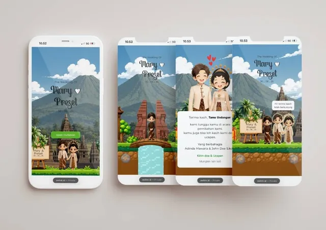 Desain undangan Javanese Game