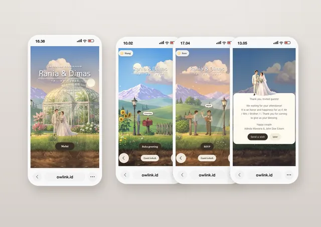 Desain undangan Painted Game World