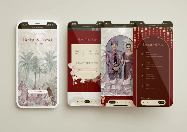 Desain undangan Traditional Minang
